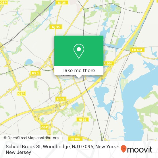 School Brook St, Woodbridge, NJ 07095 map