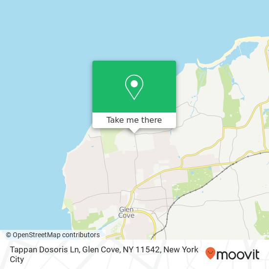 Tappan Dosoris Ln, Glen Cove, NY 11542 map