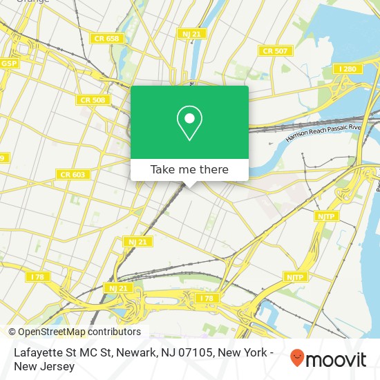 Lafayette St MC St, Newark, NJ 07105 map