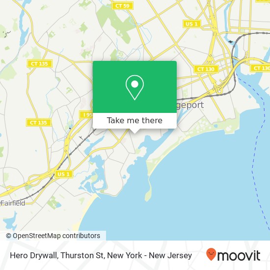 Mapa de Hero Drywall, Thurston St