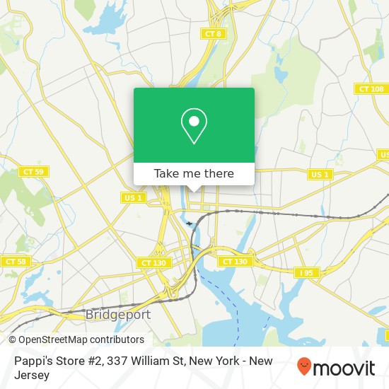 Mapa de Pappi's Store #2, 337 William St
