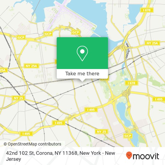 42nd 102 St, Corona, NY 11368 map