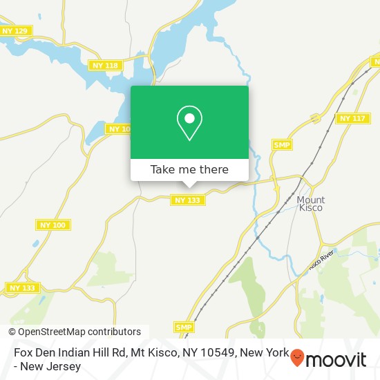 Mapa de Fox Den Indian Hill Rd, Mt Kisco, NY 10549