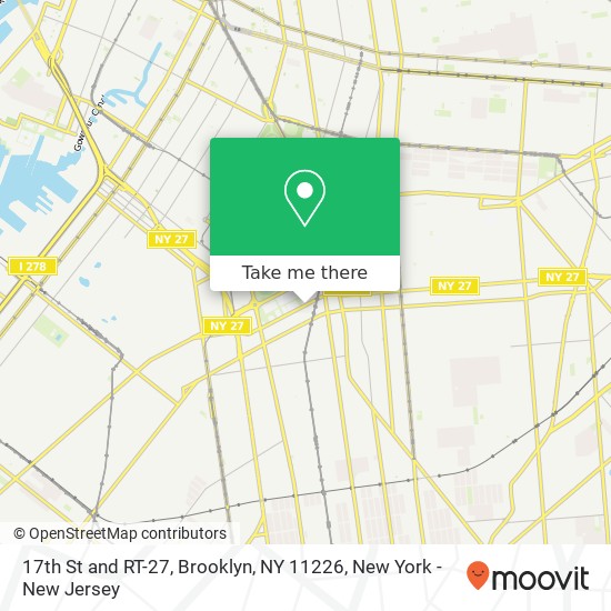 Mapa de 17th St and RT-27, Brooklyn, NY 11226