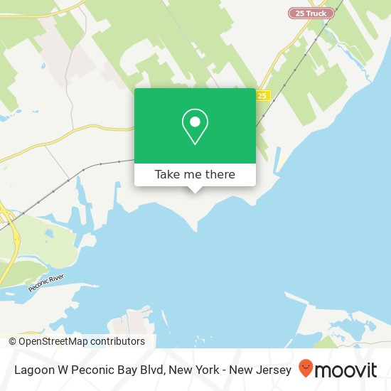 Mapa de Lagoon W Peconic Bay Blvd, Riverhead, NY 11901