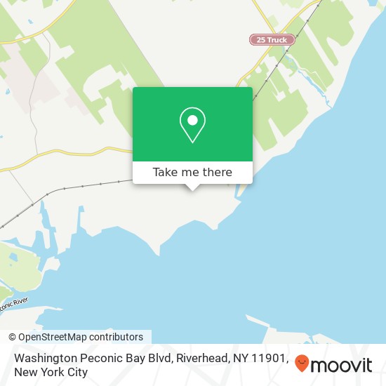 Washington Peconic Bay Blvd, Riverhead, NY 11901 map