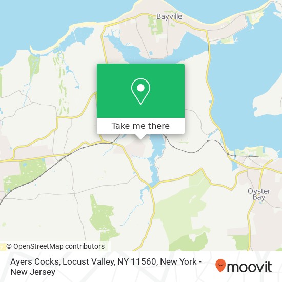 Mapa de Ayers Cocks, Locust Valley, NY 11560