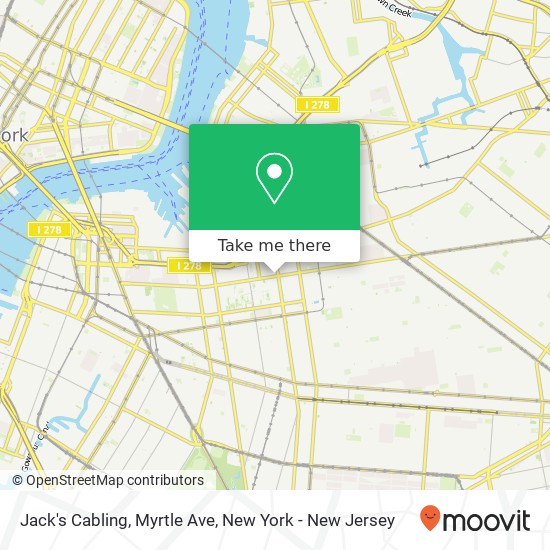 Jack's Cabling, Myrtle Ave map