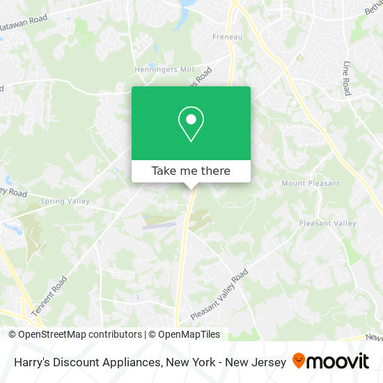 Harry's Discount Appliances map