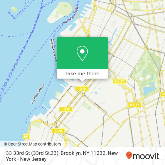 33 33rd St (33rd St,33), Brooklyn, NY 11232 map
