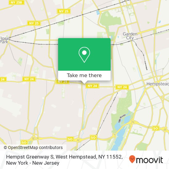 Mapa de Hempst Greenway S, West Hempstead, NY 11552