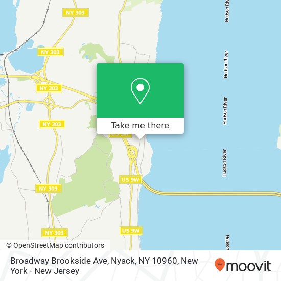 Broadway Brookside Ave, Nyack, NY 10960 map