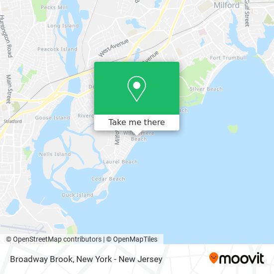 Mapa de Broadway Brook