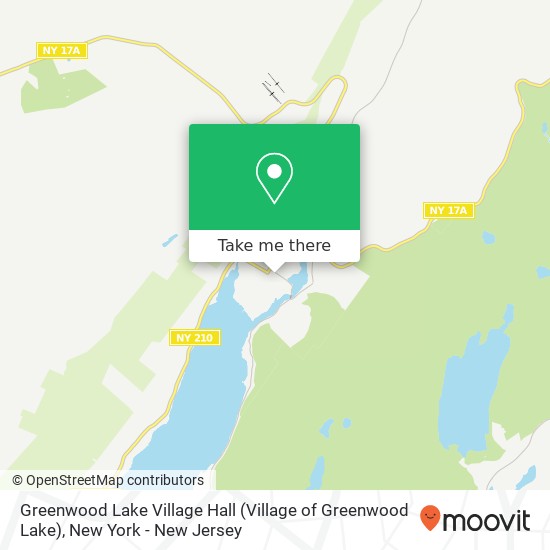 Mapa de Greenwood Lake Village Hall