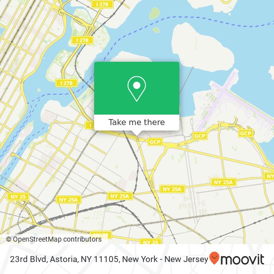 Mapa de 23rd Blvd, Astoria, NY 11105