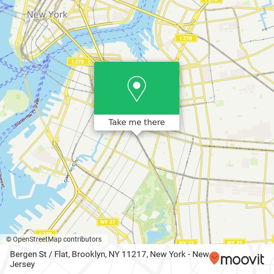 Mapa de Bergen St / Flat, Brooklyn, NY 11217