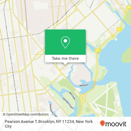 Mapa de Pearson Avenue T, Brooklyn, NY 11234