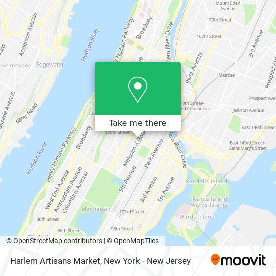 Harlem Artisans Market map