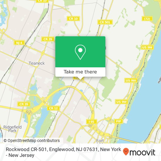 Mapa de Rockwood CR-501, Englewood, NJ 07631