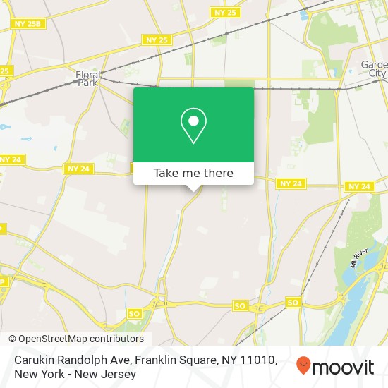 Carukin Randolph Ave, Franklin Square, NY 11010 map