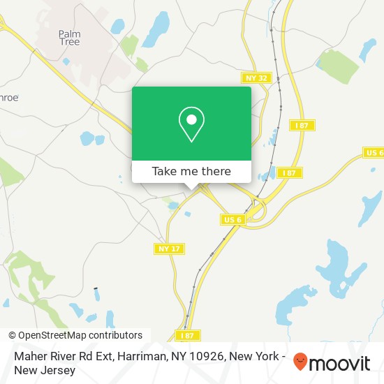 Maher River Rd Ext, Harriman, NY 10926 map