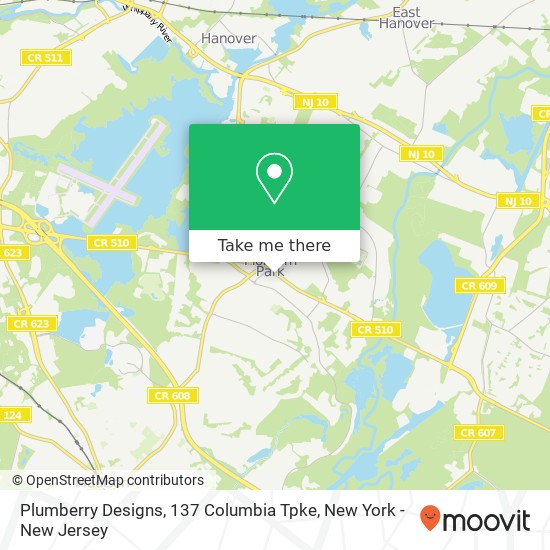 Mapa de Plumberry Designs, 137 Columbia Tpke