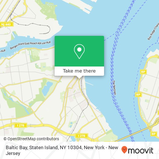 Mapa de Baltic Bay, Staten Island, NY 10304