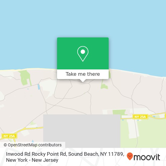 Inwood Rd Rocky Point Rd, Sound Beach, NY 11789 map