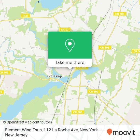 Mapa de Element Wing Tsun, 112 La Roche Ave