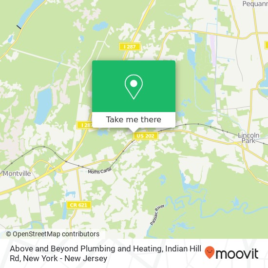 Mapa de Above and Beyond Plumbing and Heating, Indian Hill Rd