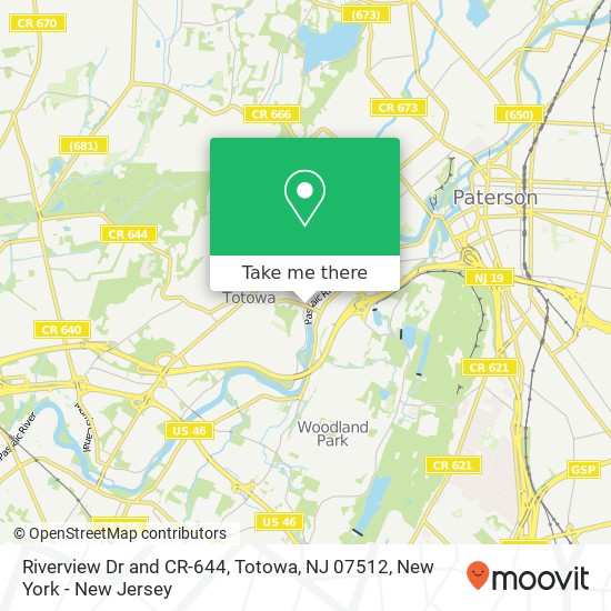 Mapa de Riverview Dr and CR-644, Totowa, NJ 07512