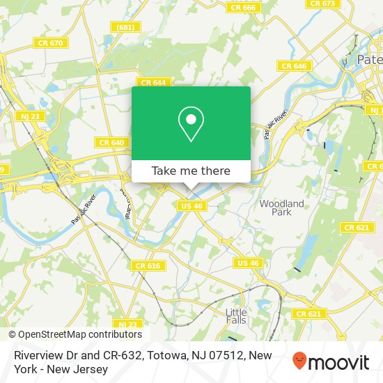 Riverview Dr and CR-632, Totowa, NJ 07512 map