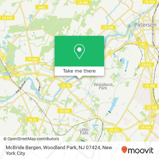 McBride Bergen, Woodland Park, NJ 07424 map