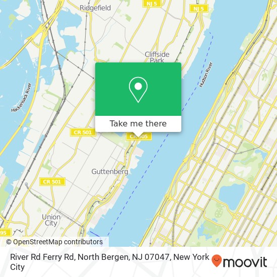 River Rd Ferry Rd, North Bergen, NJ 07047 map