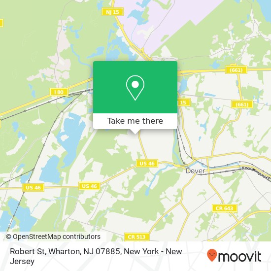Mapa de Robert St, Wharton, NJ 07885