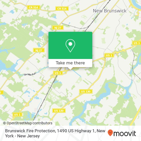 Brunswick Fire Protection, 1490 US Highway 1 map