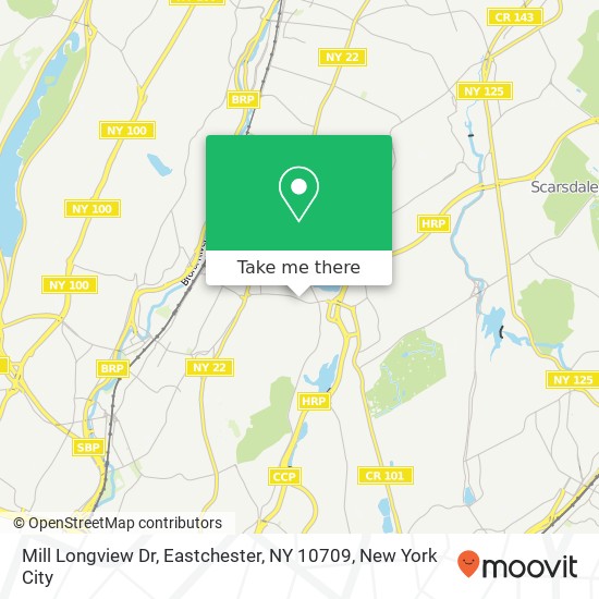 Mapa de Mill Longview Dr, Eastchester, NY 10709