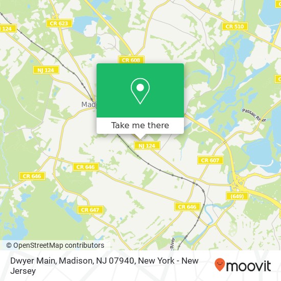 Dwyer Main, Madison, NJ 07940 map