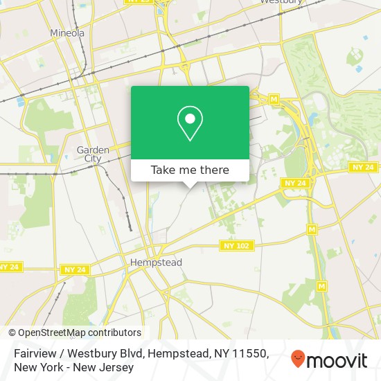 Fairview / Westbury Blvd, Hempstead, NY 11550 map