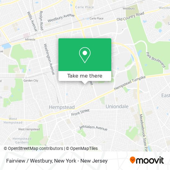 Fairview / Westbury map
