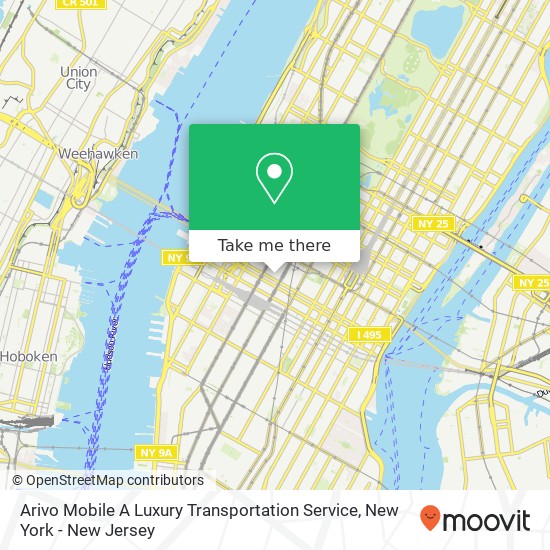 Mapa de Arivo Mobile A Luxury Transportation Service