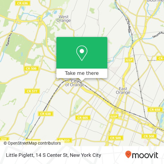 Mapa de Little Piglett, 14 S Center St