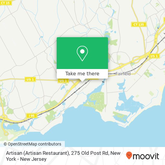 Mapa de Artisan (Artisan Restaurant), 275 Old Post Rd
