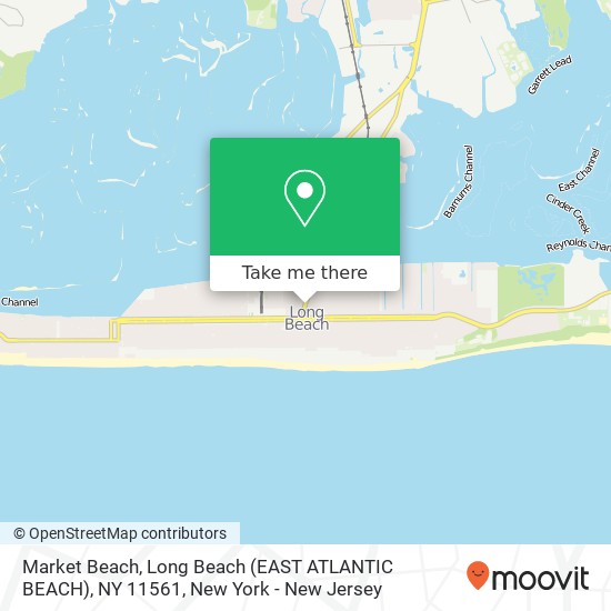 Mapa de Market Beach, Long Beach (EAST ATLANTIC BEACH), NY 11561