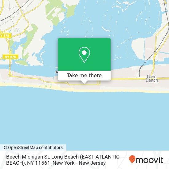 Beech Michigan St, Long Beach (EAST ATLANTIC BEACH), NY 11561 map