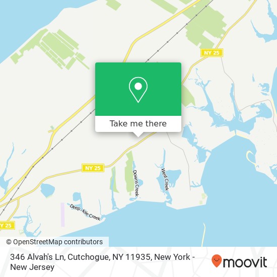Mapa de 346 Alvah's Ln, Cutchogue, NY 11935