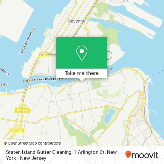 Mapa de Staten Island Gutter Cleaning, 1 Arlington Ct