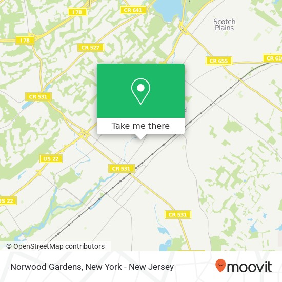 Norwood Gardens map