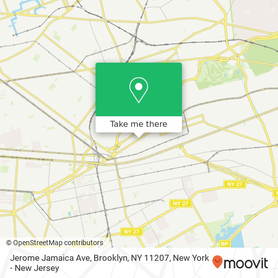 Jerome Jamaica Ave, Brooklyn, NY 11207 map