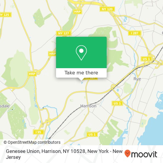 Mapa de Genesee Union, Harrison, NY 10528